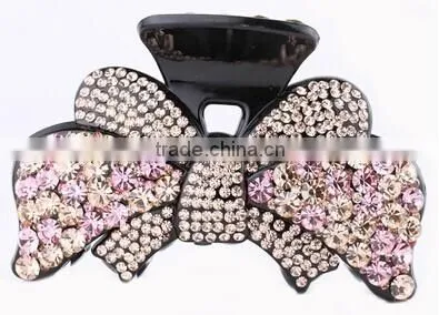 wholesale hair accessories fashion crystal black crystal hair claw