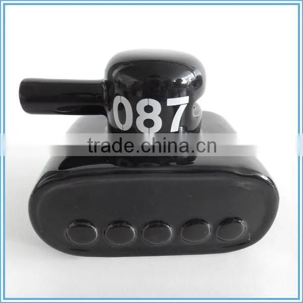 Ceramic black small tanks piggy bank money boxes craft gift