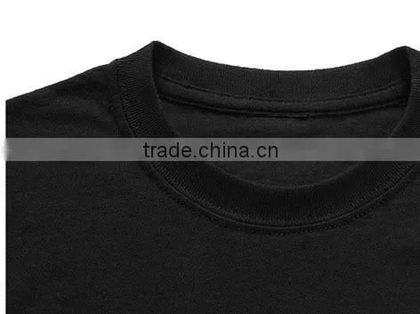 Black round collar Personality cotton T-shirt for boys fashion t shirt