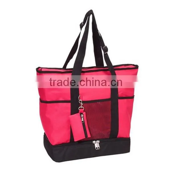 Multi Color Oversized Zipper Closure Big Cheap Reusable Shopping Bag