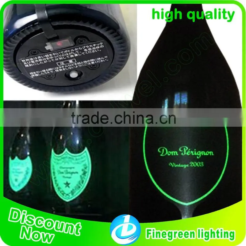 2014 Top quality Newest d2015 design High Brightness EL Bottle Label,Flash Wine Label,Flashing bottle label
