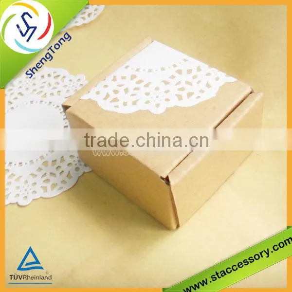 new design high quality brown kraft paper box