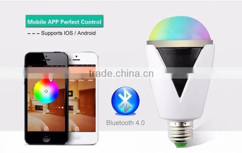 Annular shape atomosphere led light bluetooth speaker