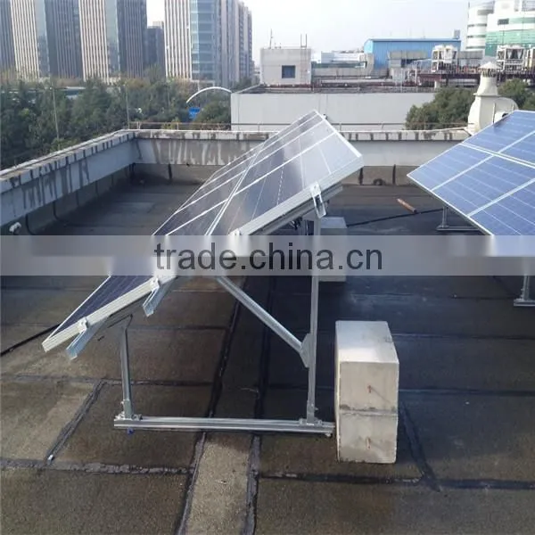 flat roof pv mounting system solar power system solar kit aluminum clamp profile