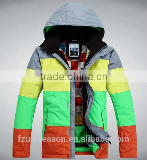 Colorful waterproof couple hoodie sport jacket
