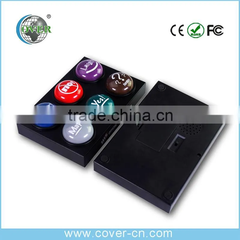 Custom Six sound talking button for office toys