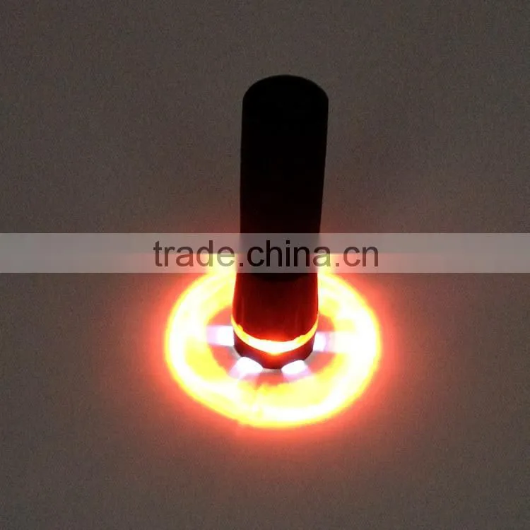1W powerful led colorful promotional Zoom flashlight with color ring