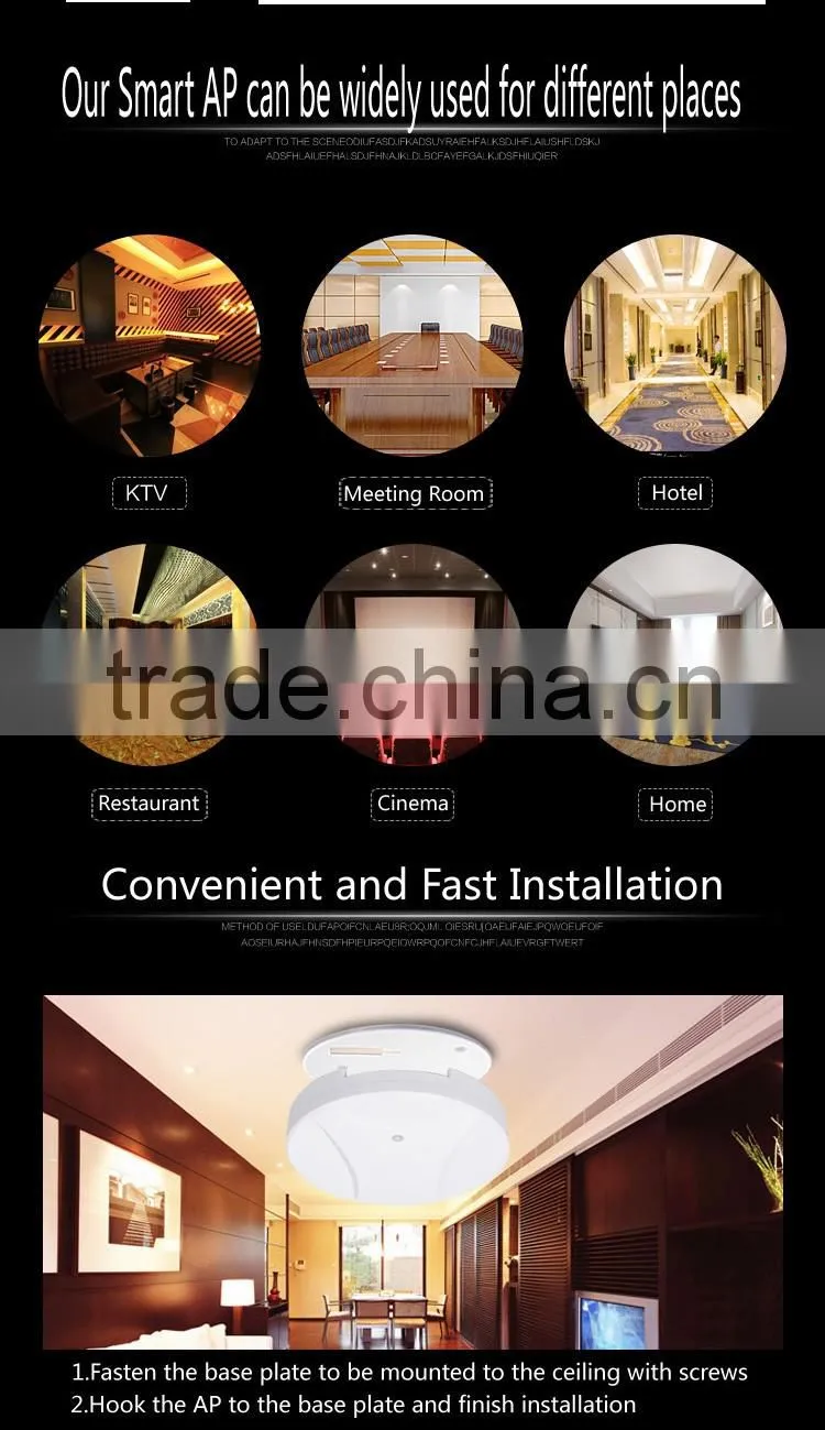 300Mbps Cascaded WiFi POE Ceiling AP/wireless wifi access point
