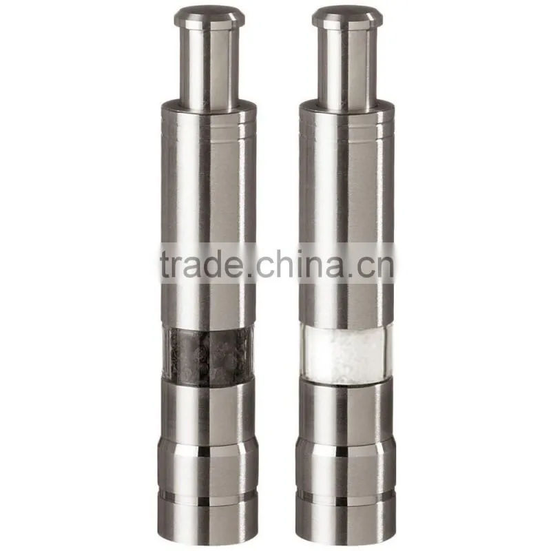 Mini stainless steel black pepper grinder