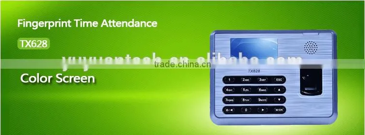 TCP/IP Software Biometric Fingerprint Reader UA400 ZKetco Time Attendance TX628