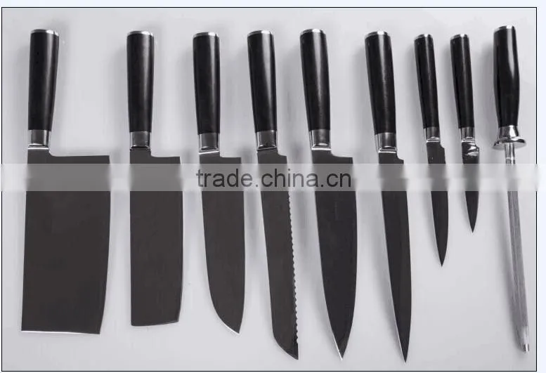 set of 9 pcs cutlery set & kitchen knives set