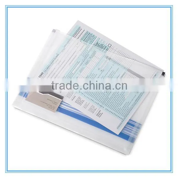 A4 Size Plastic file bag document bag for promotion