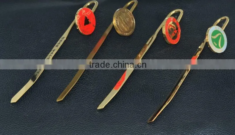 Fancy Custom arts and crafts metal gift bookmark