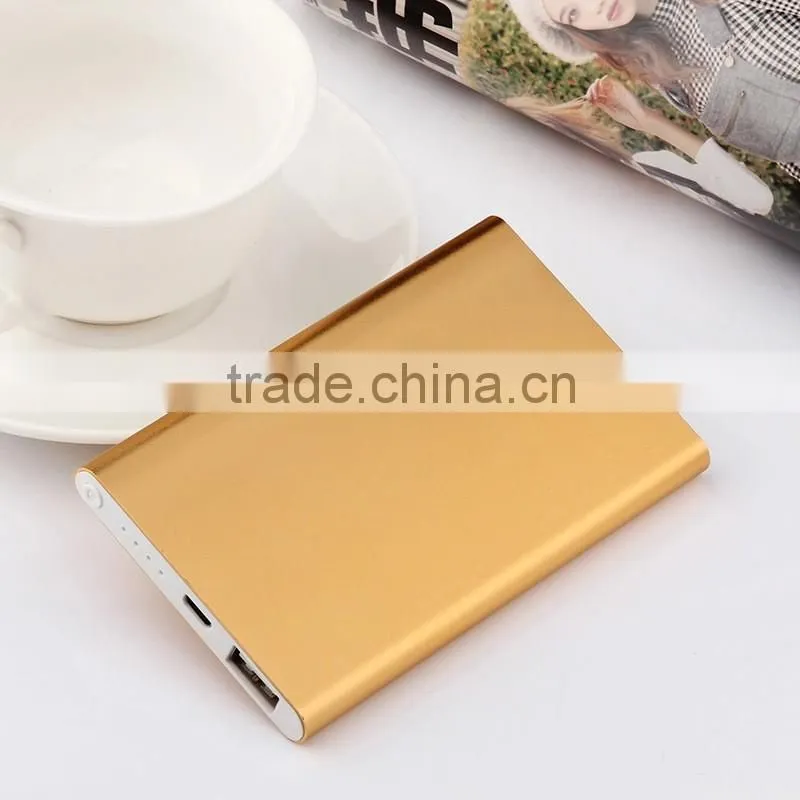 OEM/ODM China factory promotion gift lithium polymer super slim power bank 6000mah 4000mah 2.98usd one set