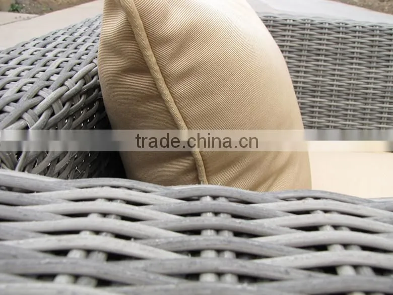 POPULAR ROUND PE RATTAN GARDEN SOFA