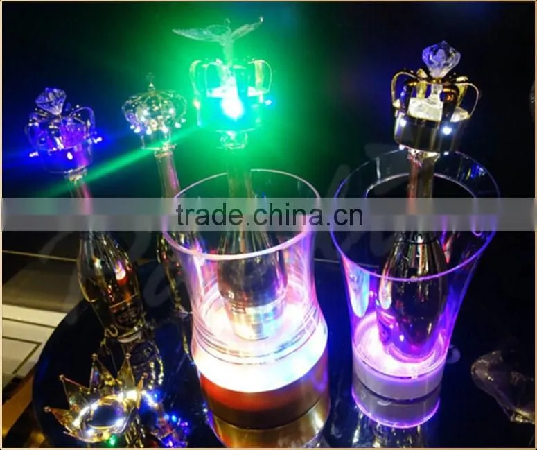 Nightclub portable led plastic custom ice bucket