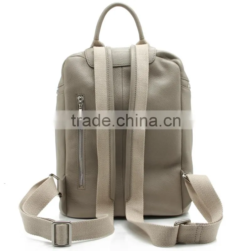 CSS1596-001 Wholesale fashion custom women high school genuine cow leather backpack