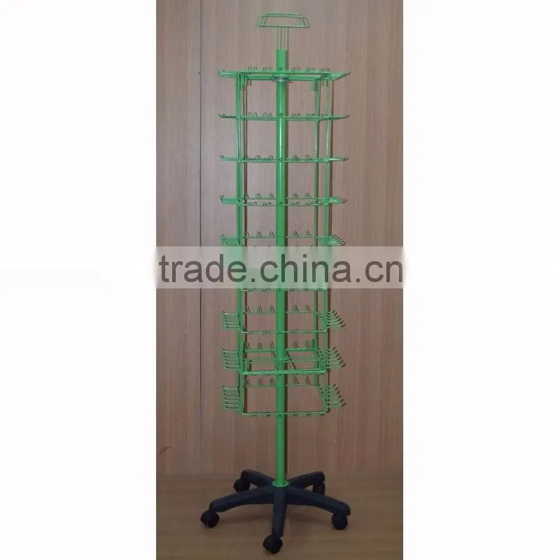 universal floor metal peg display rack with good quality
