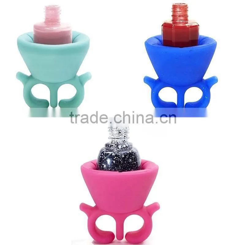 Wearables nail polish bottle holder Nail oil bottle sets lazy bones articles