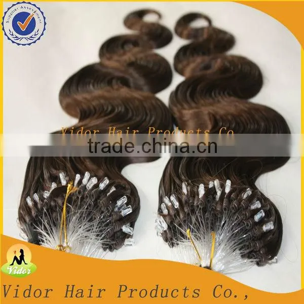Wavy Micro Ring Hair Extension Indian Remy Hair Extension
