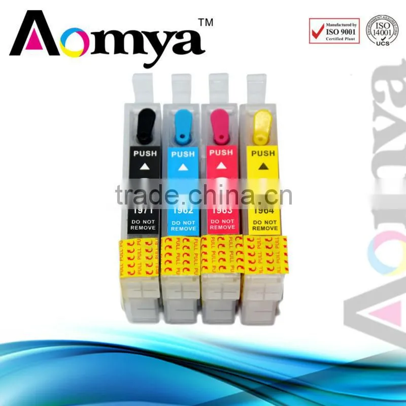 HOT!! ink cartridge T1971/1962/1963/1964 for Epson XP-101/201/204/401/211/214