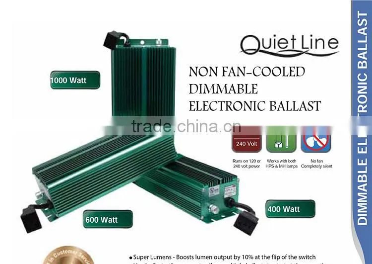 China Honest Manufacturer SINOWELL 400w 600w 1000w Hydroponic Grow Light Air Cooled Ballast