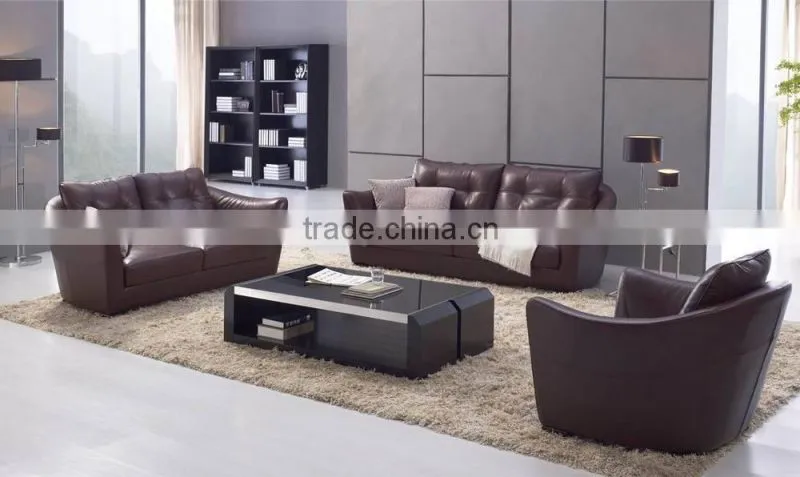 top grain synthetic leather sofa furniture wood