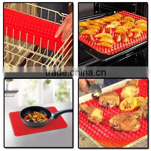 Multipurpose Flexible Non Stick Fat Reducing Silicone Cooking Mat