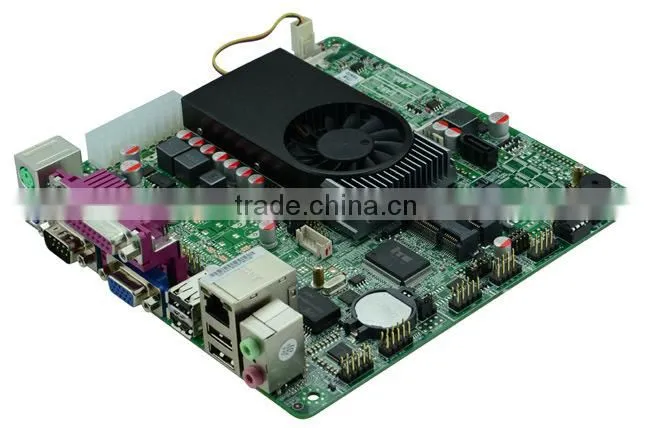 Factory wholesale Mini itx motherboard with Celeron dual core 4 threads 1037U 1.80G POS Queue M18 22nm 17W i3 grade DDR3 ATX