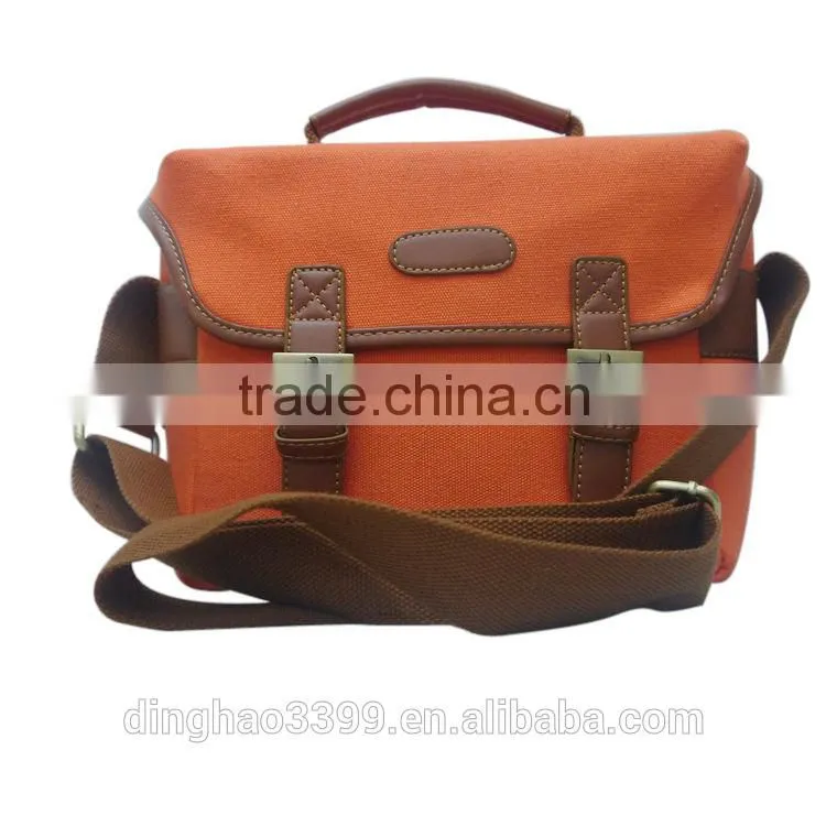 Waterproof Vintage Durable Canvas casual DSLR Digital Camera Bag carry Case Shoulder Messenger Bag