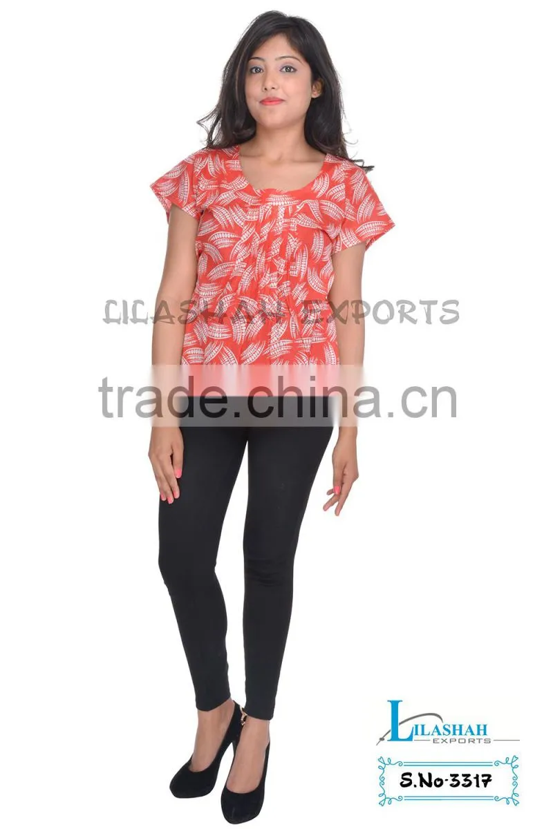 3317LC cotton Latest top Trend Selling Products ropa indu cotton Latest top Trend Selling Products COTTON TOPS Women's Cotton