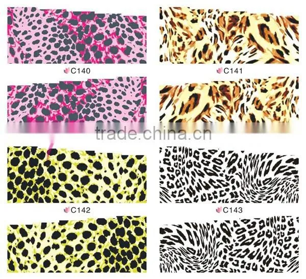 2015 new nail art transfer foil sticker,fashion waterproof nail strips,water transfer nail art stickers