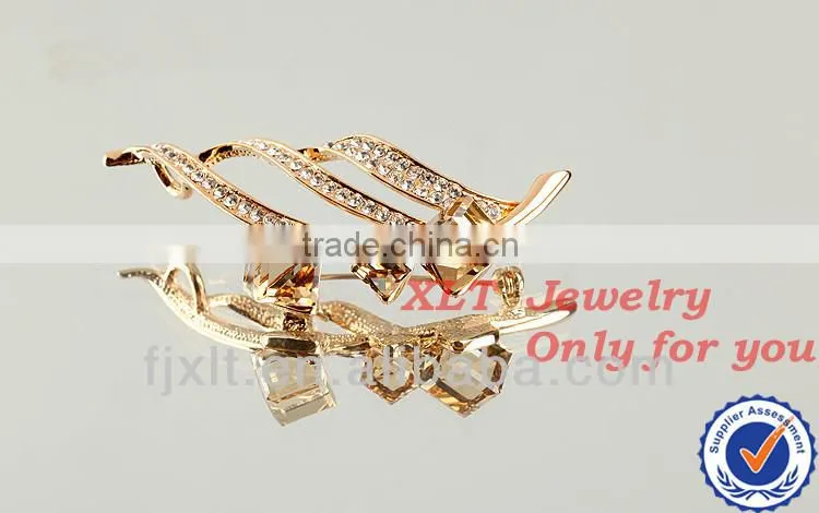 New Arrival Fashionable Simplicity Shining Star Crystal Brooch