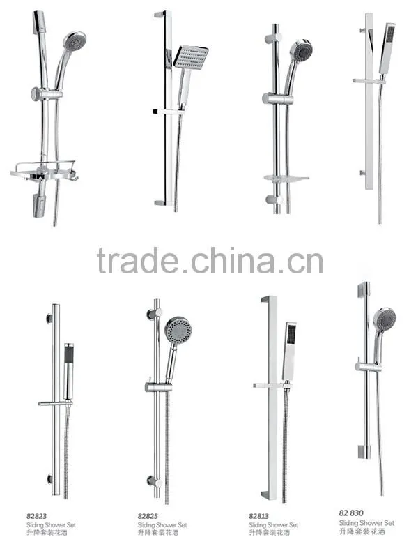 New Design Wall Hidden Rain Sliding Shower Set 82806