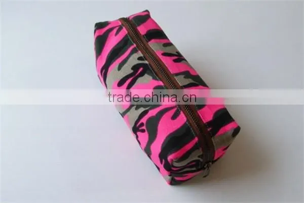 Hot sale pencil case military cosmetic bag Camouflage printed pen bag