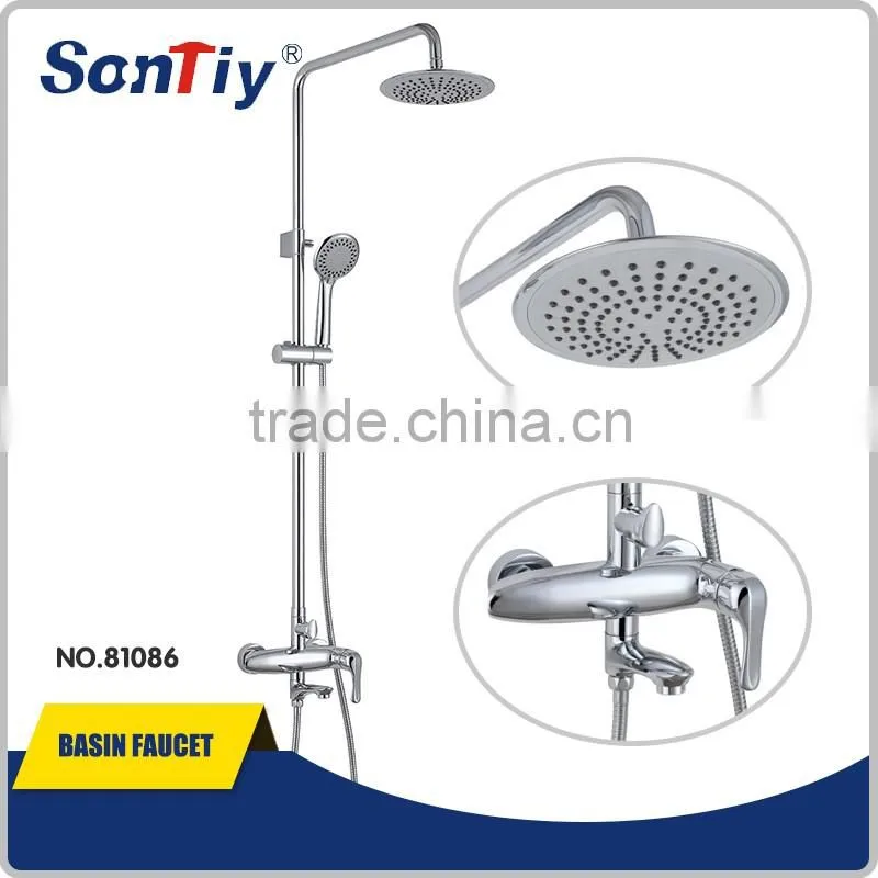 Wall Mounted Bath & Shower Miixer , Brass Rain Shower Set
