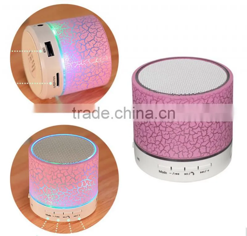 Colorful Led Light Wireless bluetooth speaker with TF card playing