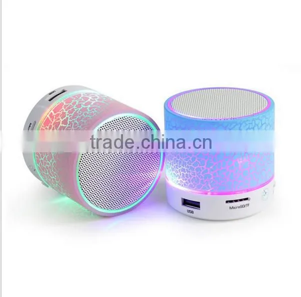 Colorful Led Light Wireless bluetooth speaker with TF card playing