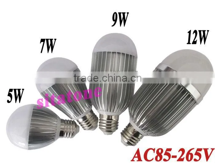 7w hot sell 520lm led bulb e27 dimmable led bulb 6000k electric snow globes