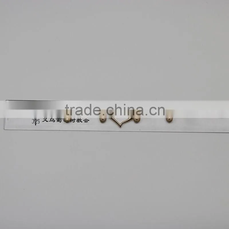 Garment accessories custom metal decoration
