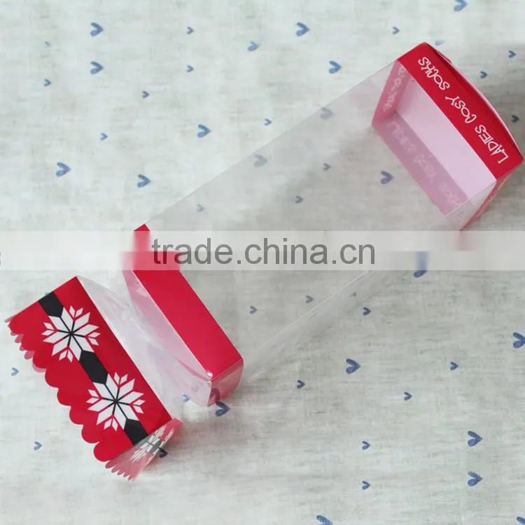 Customized logo pvc packaging box plastic packaging box