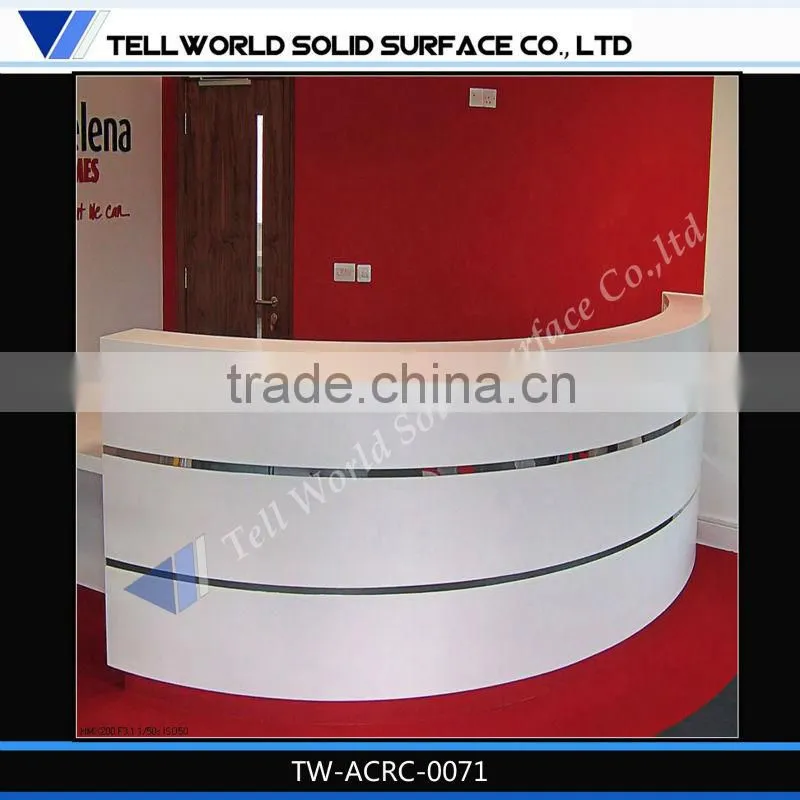Solid Surface Reception Desk/Office Furniture/Front Table