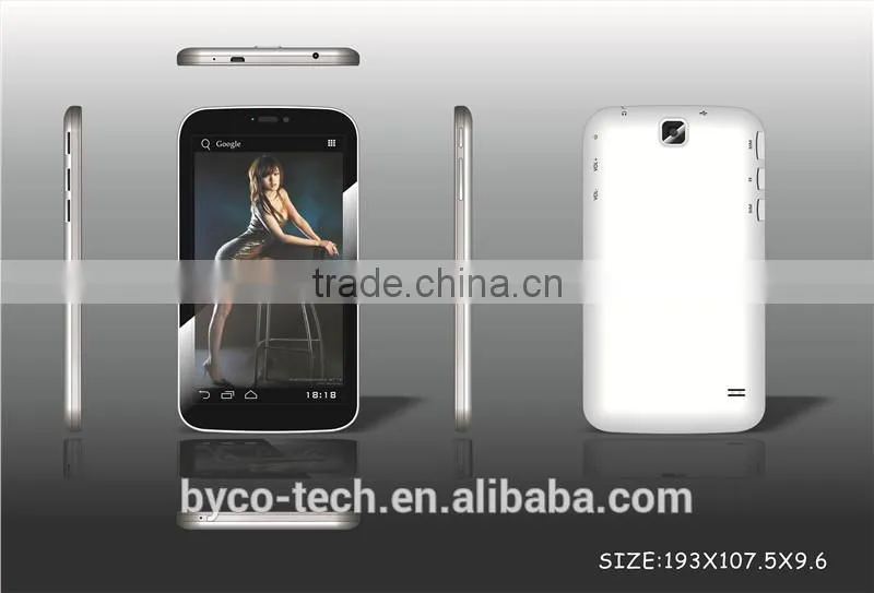 7inch mtk6572 dual core cheapest tablet pc with WCDMA 850/1900/2100MHZ