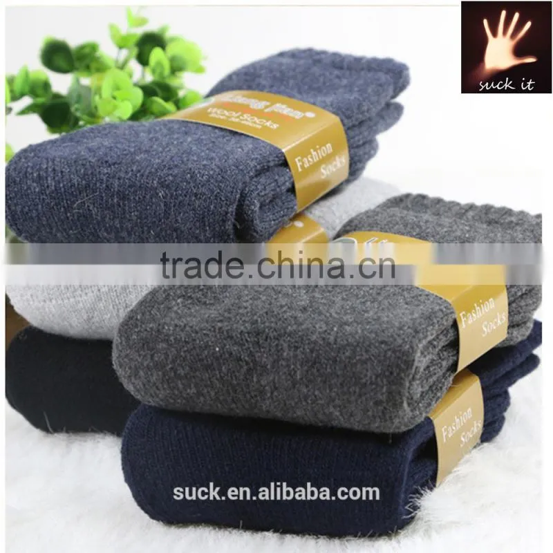 thicken wool plush hosiery winter socks made in china