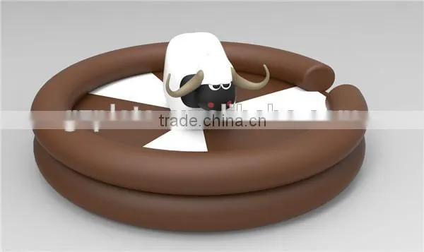 Exciting inflatable mechanical rodeo sheep inflatable rodeo bull game for sale
