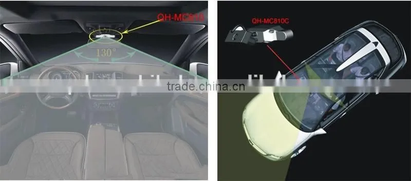 High Resolution 700TVL Wide Angle Car Camera With 130 Degree For Taxi