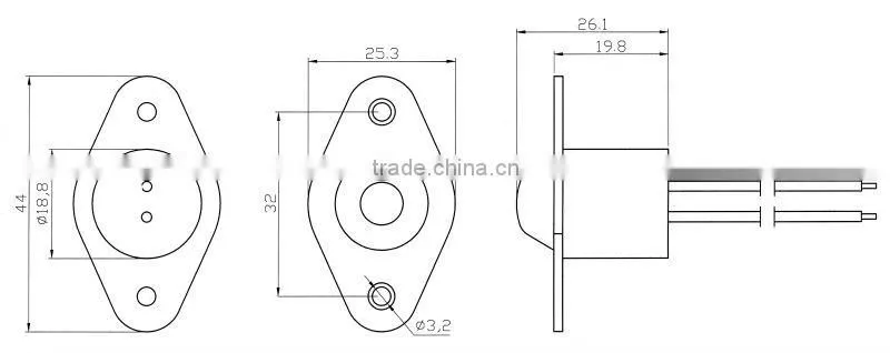 UL CE approved wired magnetic door switch