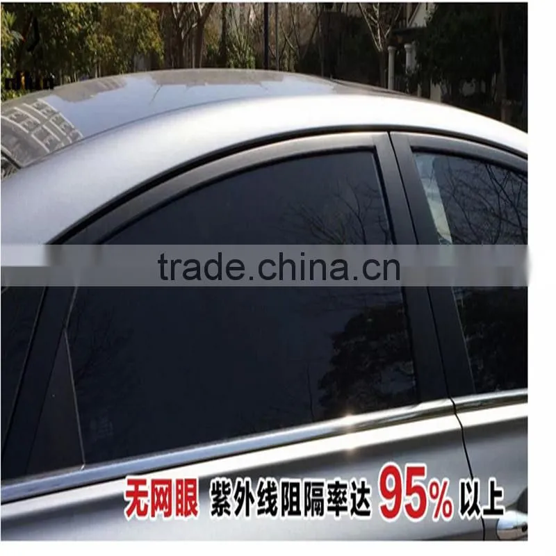 Removable sun shade static cling vinyl window film