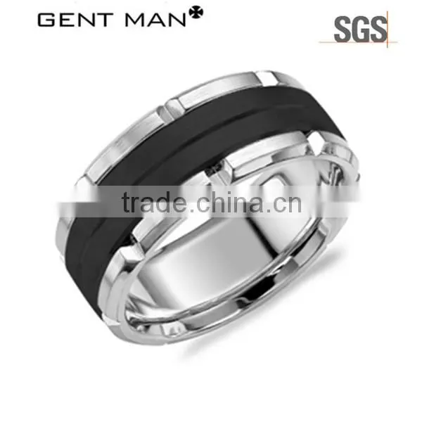 Wide Heavy Tungsten Carbide Men Rings Bands