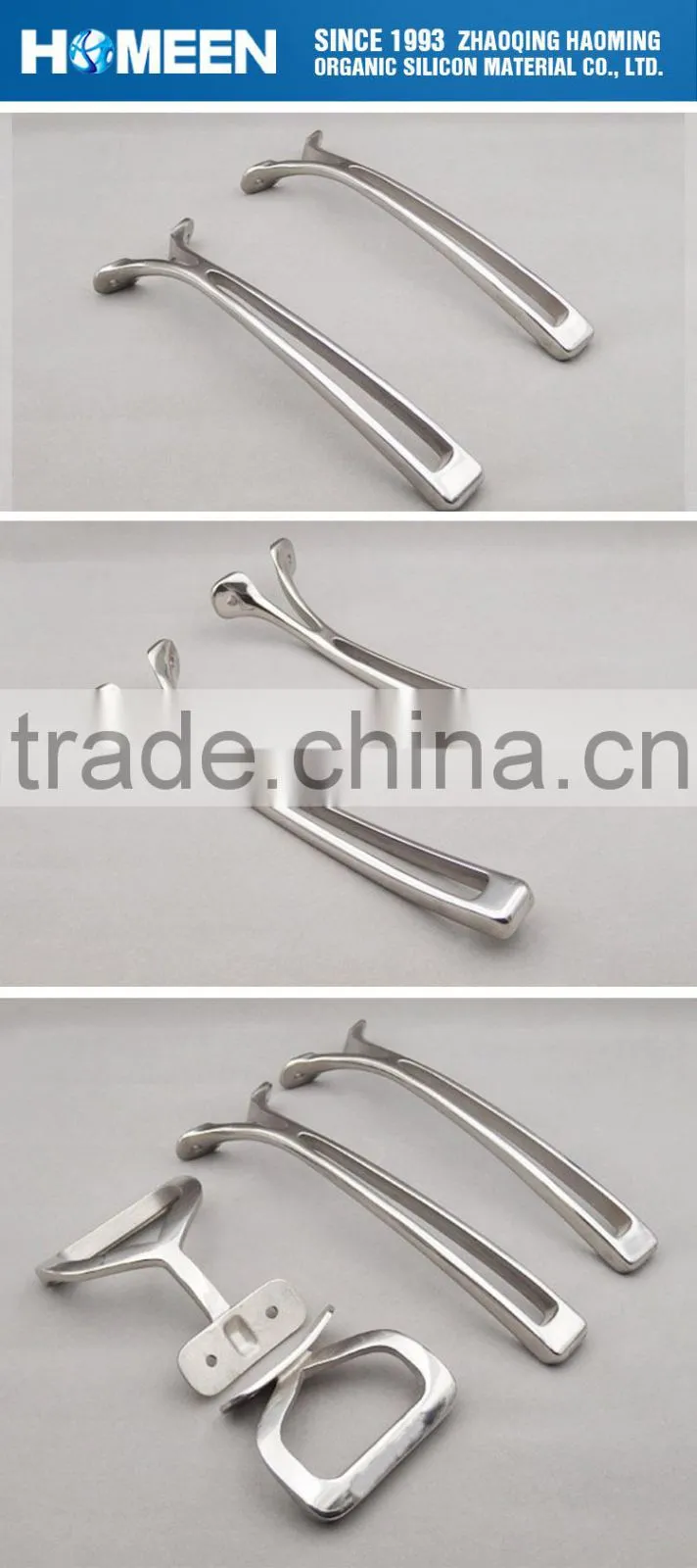 Eco-Friendly Cookware Parts 304 Stainless Steel removable handle For 18Cm-32Cm Frying Pan And Pot